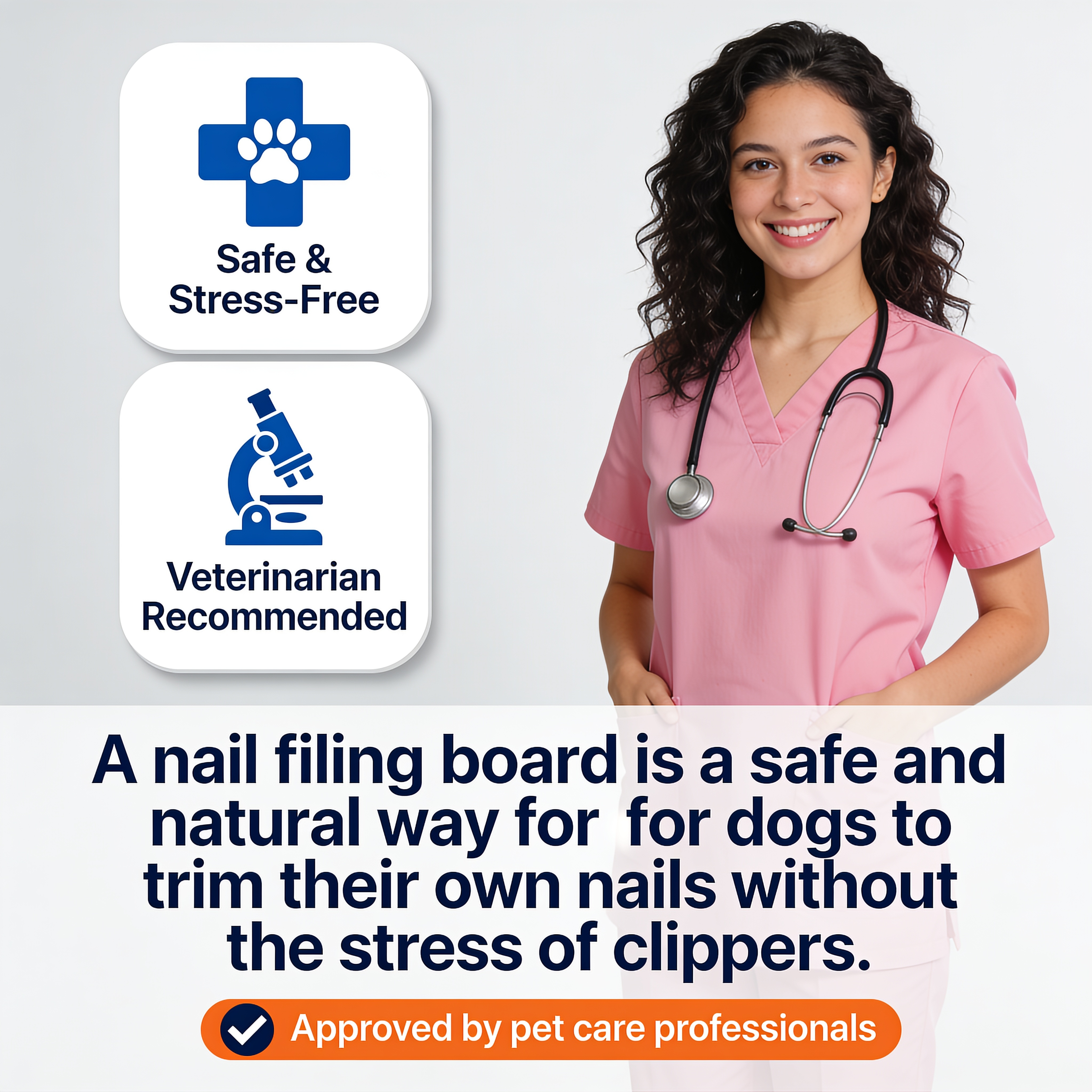 Powpies Nail Scratch Board — Stress-Free Dog Nail Filing